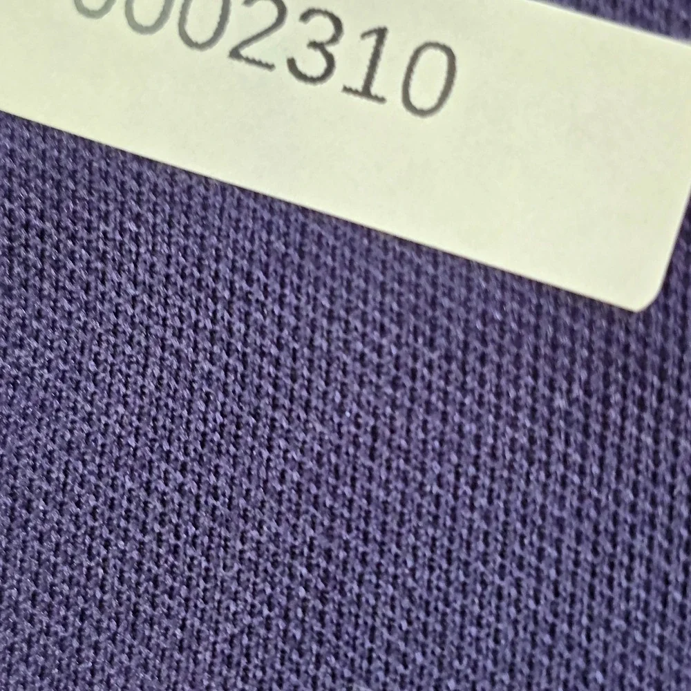 Vintage Jane Holly Purple Mock Neck Long Sleeve Blouse Textured Knit Top Zipper - Picture 2 of 11